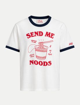 T-Shirt Send Noods Weiß L