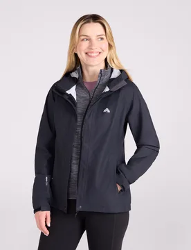 Thunderhead Womens 2. 5 Layer Extreme Packable Waterproof Jacket - Black - Black - Size: 12 - EMS - FashionsVida