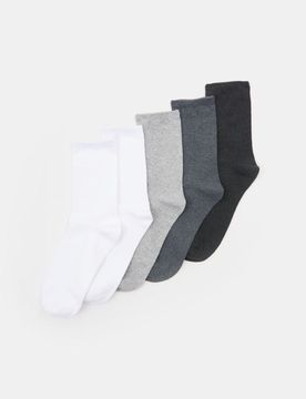 Calze basic 5 pezzi - grigio chiaro