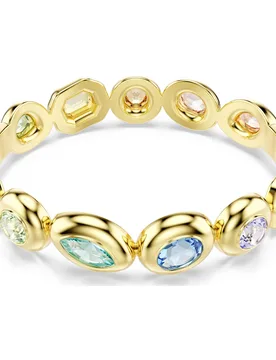 Bracciale rigido Gema, Taglio misto, Multicolore, Finitura oro 18K S - Swarovski - FashionsVida