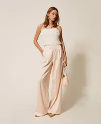 Twinset Pantalon ample en satin