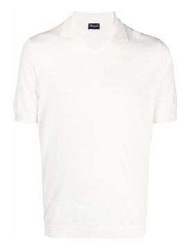 Drumohr Polo Scollo A V Con Logo