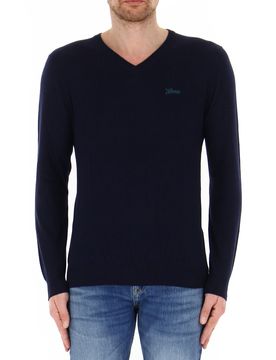 Guess Maglia scollo V BLU XL