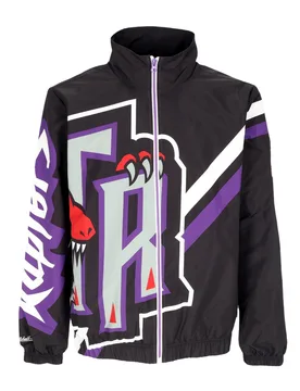 Giacca a Vento Uomo Nba Exploded Logo Warm Up Jacket Hardwood Classics Torrap Black - Mitchell & Ness - FashionsVida