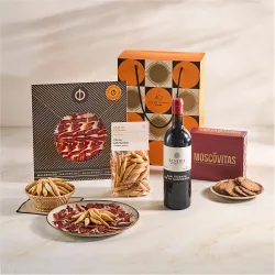Cesta tradición con sello Rioja