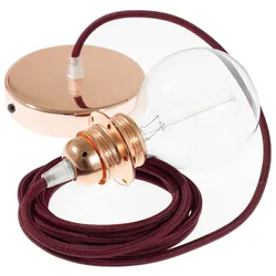Cables Lampe Suspendue Pendel Pour Abat-jour Rm19 Diy 1 M Burgundy / Copper One Size