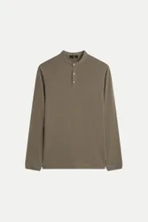 Cinque Henleyshirt CIBADO Braun XL