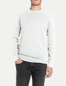 Replay Langarmshirt Weiß S - Replay - FashionsVida