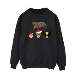 Head Christmas Sweatshirt - Black - Size: L
