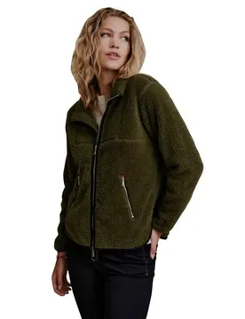 Veste Sansa Teddy Fleece Olive Green S