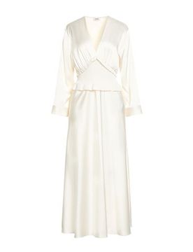 Maxi-Kleid Damen Cremeweiß 32,34,36,38,40 Damen