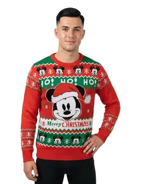 Cerda Maglione Christmas Mickey Red L