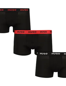 Hugo Boxers 50532611 Trunk Red 3 Unités Charcoal XL