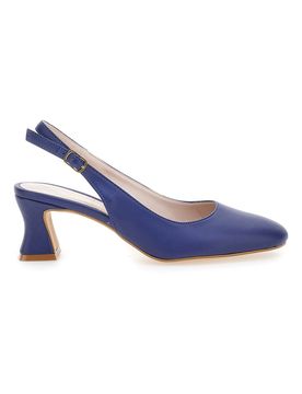 Décolleté Slingback Navy con Tacco Basso 3608 37