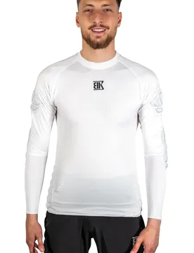 Verstärktes Kompressions-Unterziehshirt - Blanc - male - Size: XL