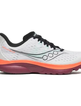 Kinvara 16 Running Shoes White / Crimson UK 9 Men - Saucony - FashionsVida