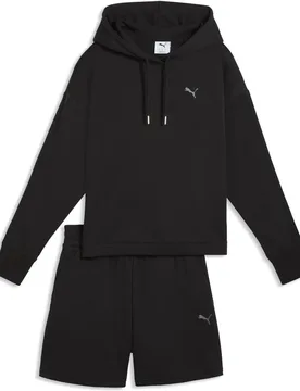 Short Hooded Relaxed 5” TR Damen Anzug, schwarz L - Puma - FashionsVida