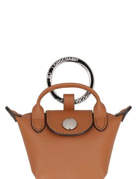 Le Pliage Xtra Mini Leather Keychain, 10 x 9 cm