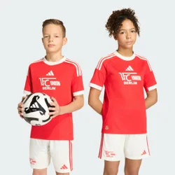 Maglia Fourth Replica Union Berlin 2025/2026 per bambini e bambine 15-16A Off White / Vivid Red