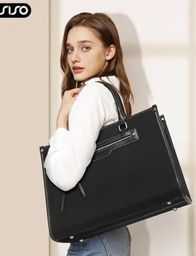 Mosiso Tote Bag Canvas Laptop Bag for Women 15.6 inch Office College Notebook Handbag Briefcase Casual Office Shoulder Bags - Aliexpress - FashionsVida
