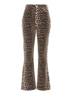 Ganni Jeans con motivo leopardato