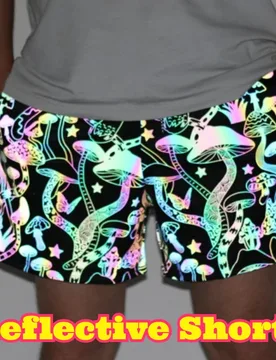 Reflective Mushroom Pattern Double Layer Loose Sports Shorts Adult Male Elastic Breathable Casual Pants Cycling Jogging Fitness - Aliexpress - FashionsVida