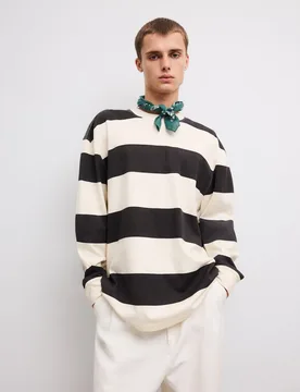 Camiseta de manga larga raya de hombre - Green Coast - FashionsVida