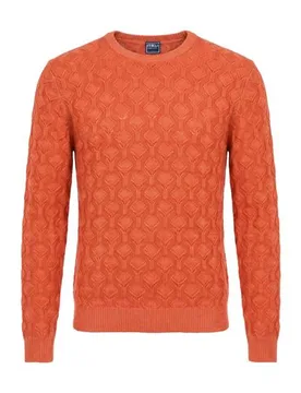 Pullover Herren Orange 50 Herren - Fedeli - FashionsVida