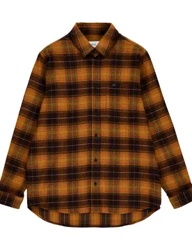 Chemise à Manches Longues Eric Dark Brown 2XL