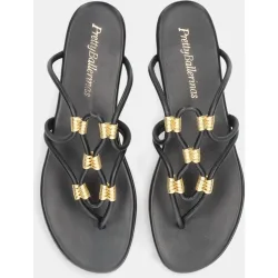 Sandalias planas Judy de mujer en macrame elástico