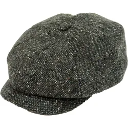 Gorra inglesa 8 gajos botón de hombre