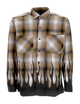 Camicia Manica Lunga Uomo Flames Shirt Plantation