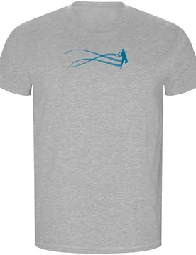 Stella Tennis Eco Short Sleeve T-shirt Heather Grey XL - Kruskis - FashionsVida