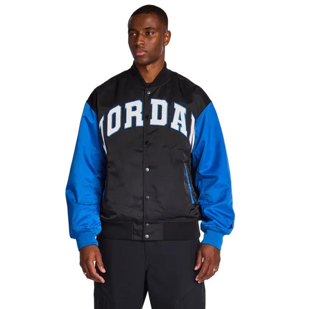 Brooklyn Men Jackets - Black - Size S - Cotton Canvas - Black - Size: Small - Jordan - FashionsVida