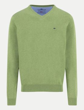 V-Neck, Superfine Grün M