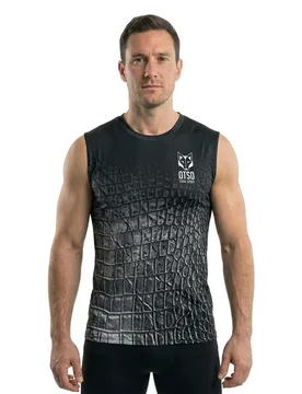 Maglietta Senza Maniche Singlet Black Snake S - OTSO - FashionsVida