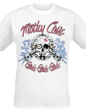 T-Shirt - Vintage Sparkplug - 4XL - für Männer - Größe 4XL - weiß - Lizenziertes Merchandise! - Männer - male - Mötley Crüe - FashionsVida