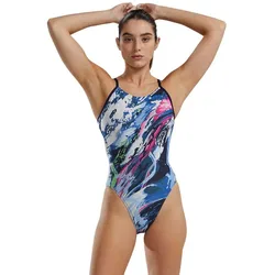 Cutoutfit Transt Swimsuit Navy / Multi 28 Women