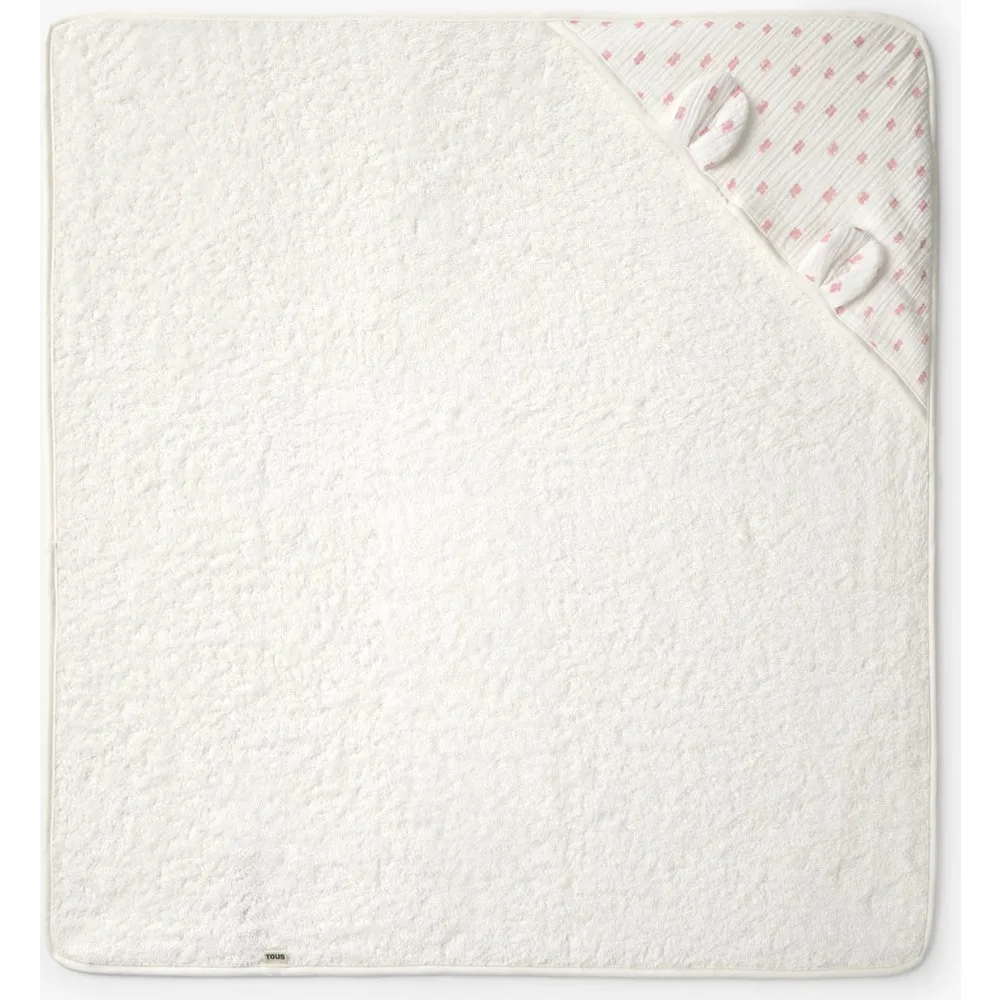 Capa de baño con orejas 75x75cm Baby de algodón con multi osos - Tous - FashionsVida