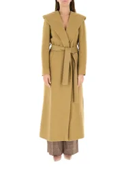 Cappotto con cintura CAMMELLO XS