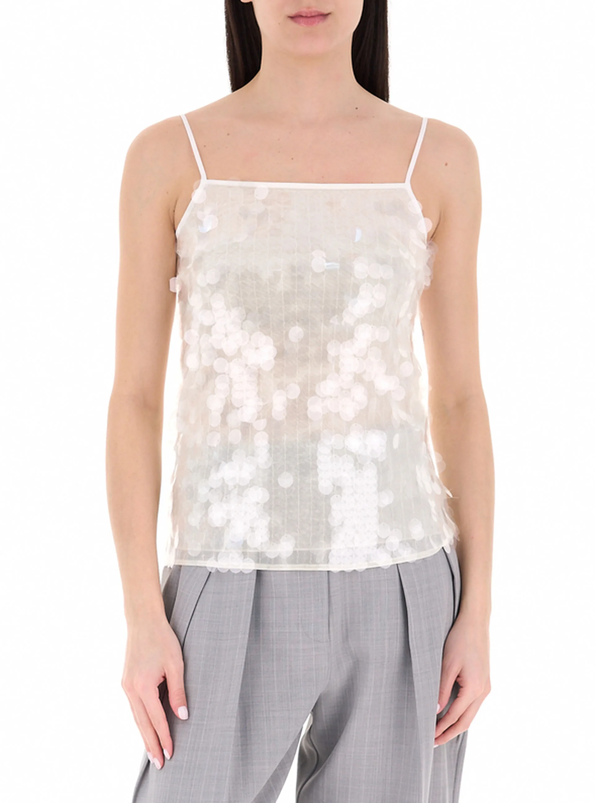 Top con paillettes AVORIO S - Marella - FashionsVida