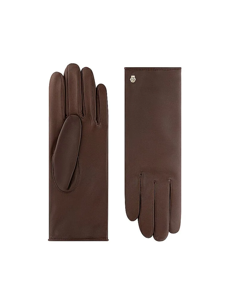Lederhandschuhe HAMBURG braun 7 damen - roeckl - FashionsVida
