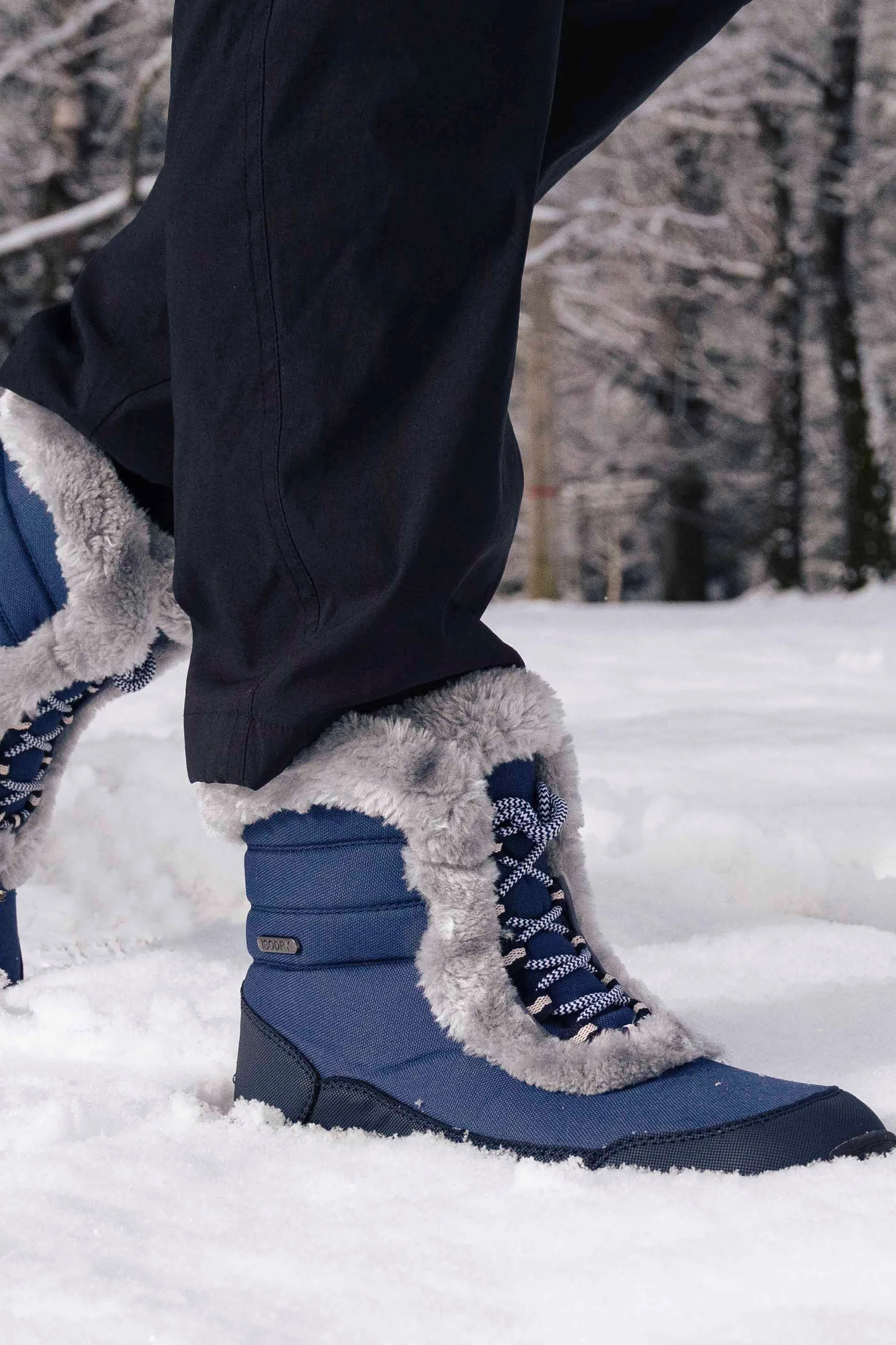 Ohio Short Womens Thermal Snow Boots - Blue - Blue - Size: 7 - Mountain Warehouse - FashionsVida