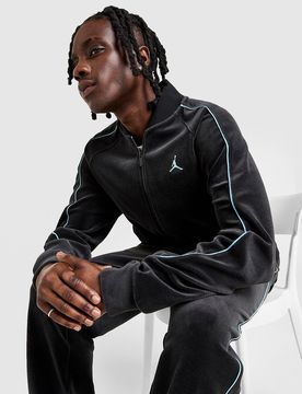 Velour Trainingsoberteil - Herren, Schwarz - male - Size: XS