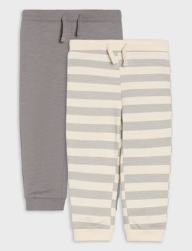 Pantaloni in cotone 2 pack - grigio medio