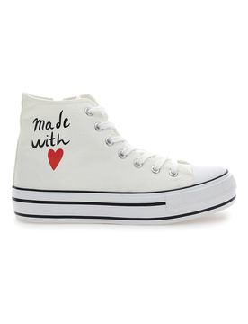Sneakers Mid Cut Bianche 112 37