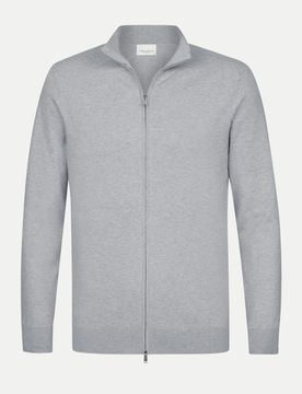 Cardigan mit Stehkragen Grau L