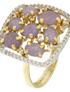Anello Donna Oro Giallo Bianco GL100444