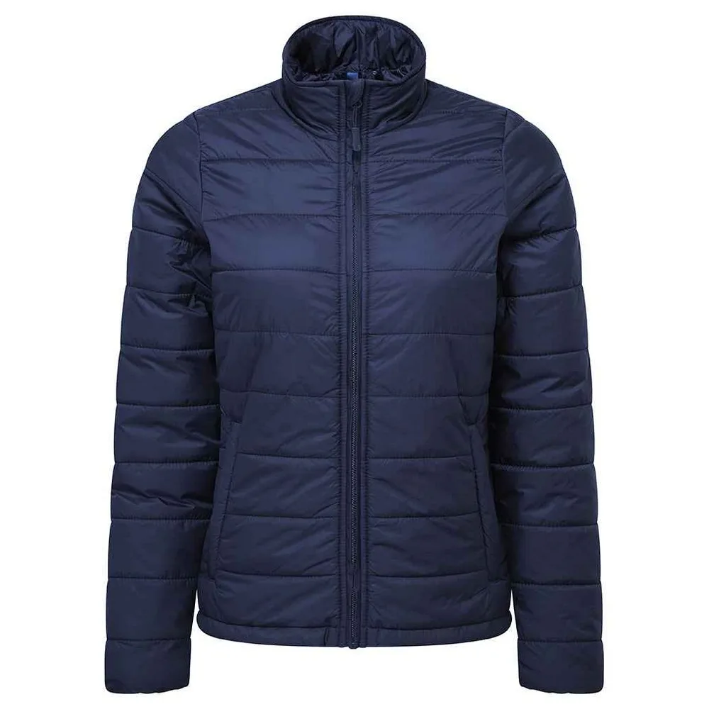 Womens/ladies Recyclight Padded Jacket (Navy) - Size Small - Premier - FashionsVida