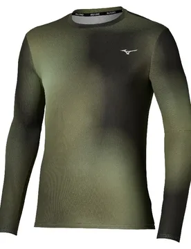 Langarmshirt Core graphic - Vert - male - Size: L - Mizuno - FashionsVida